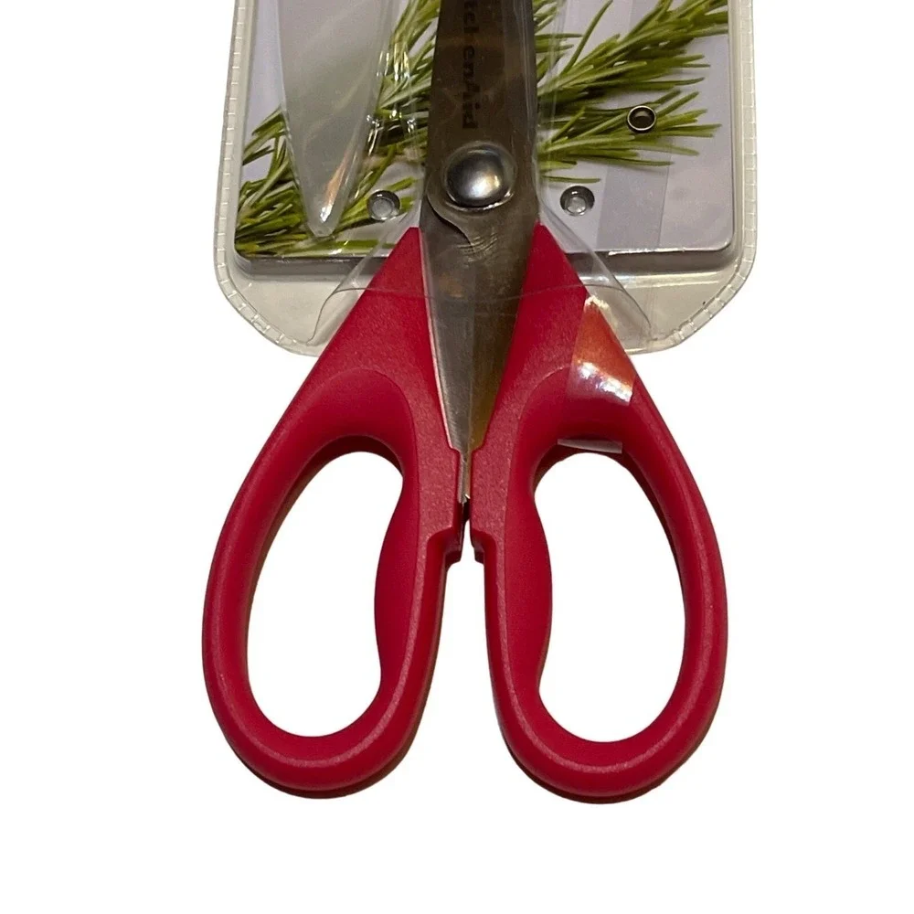 Kitchenaid Shears Pink Hibiscus Stainless Steel Blades Soft Sure-Grip Handle